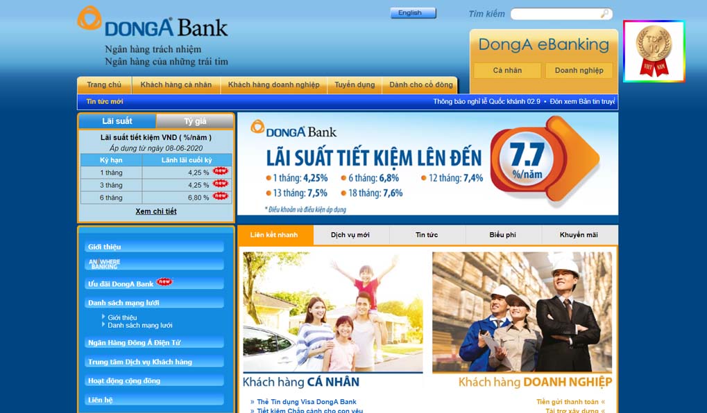 website donga bank